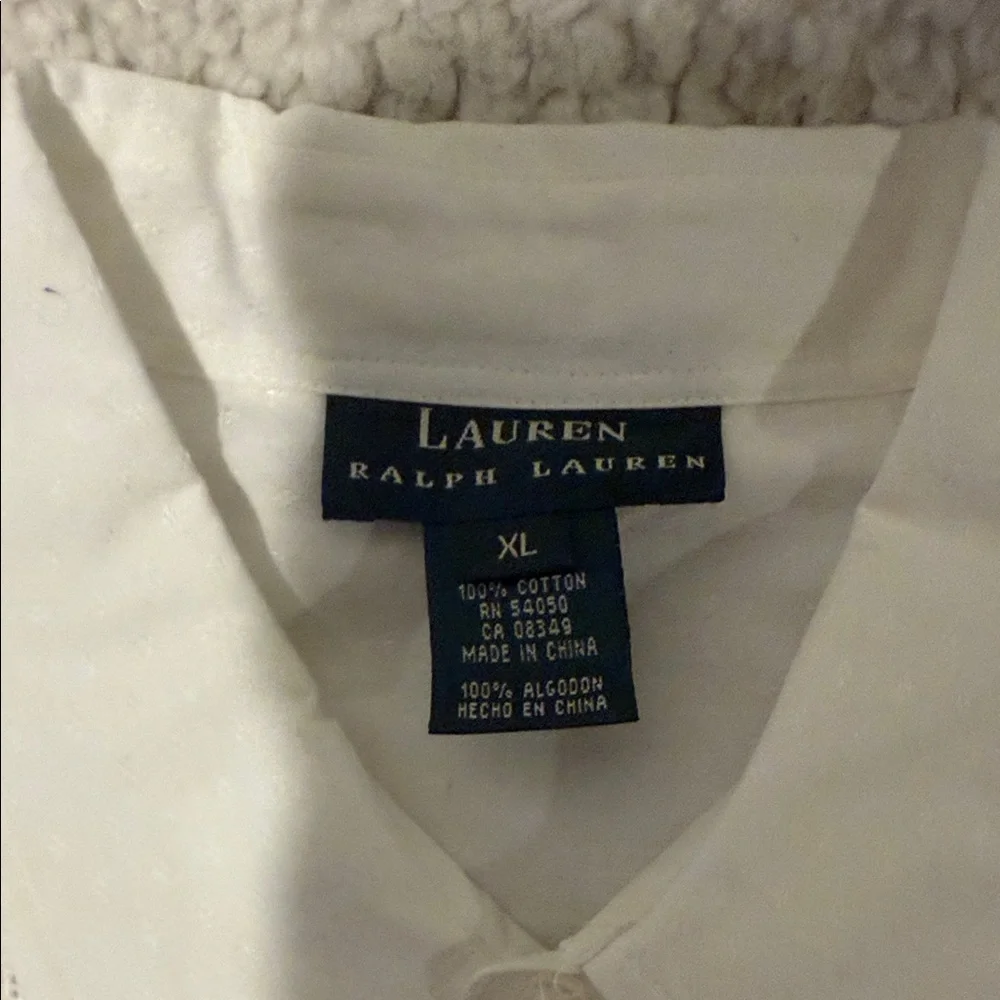 Ralph Lauren Elegant Cream Blouse - Picture 2 of 5